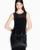 Bolso shopping con logotipo y bandolera extraíble black
